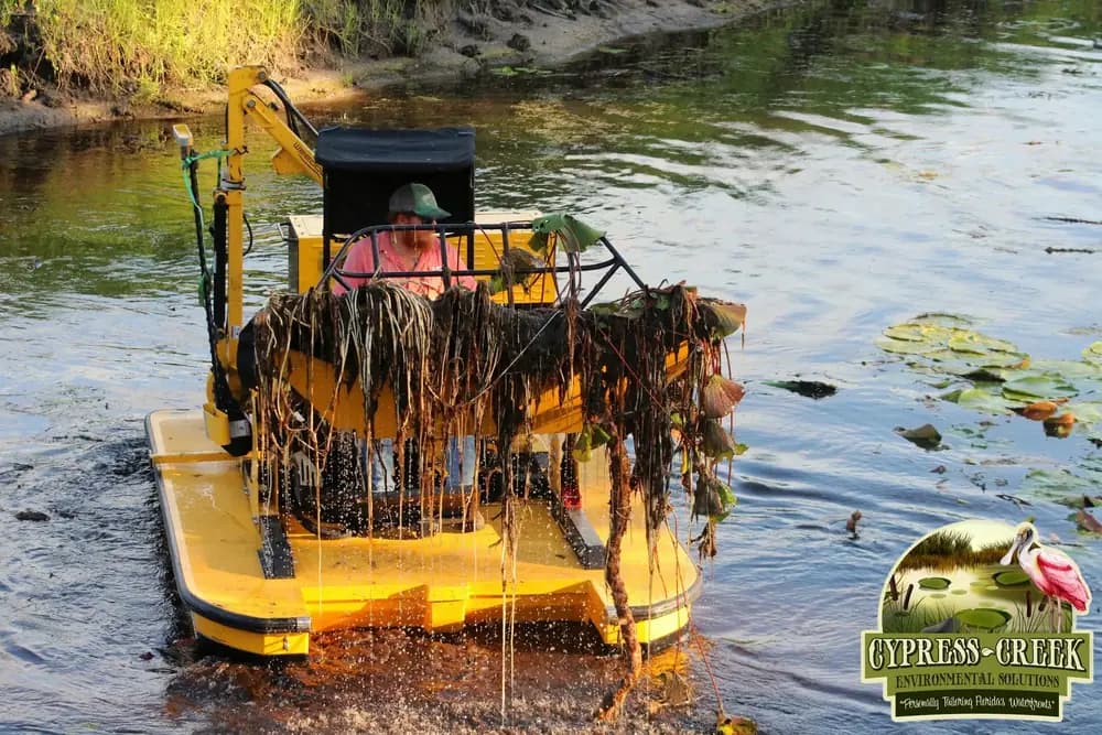 Canal Cleaning work by Cypress Creek Environmental Solutions