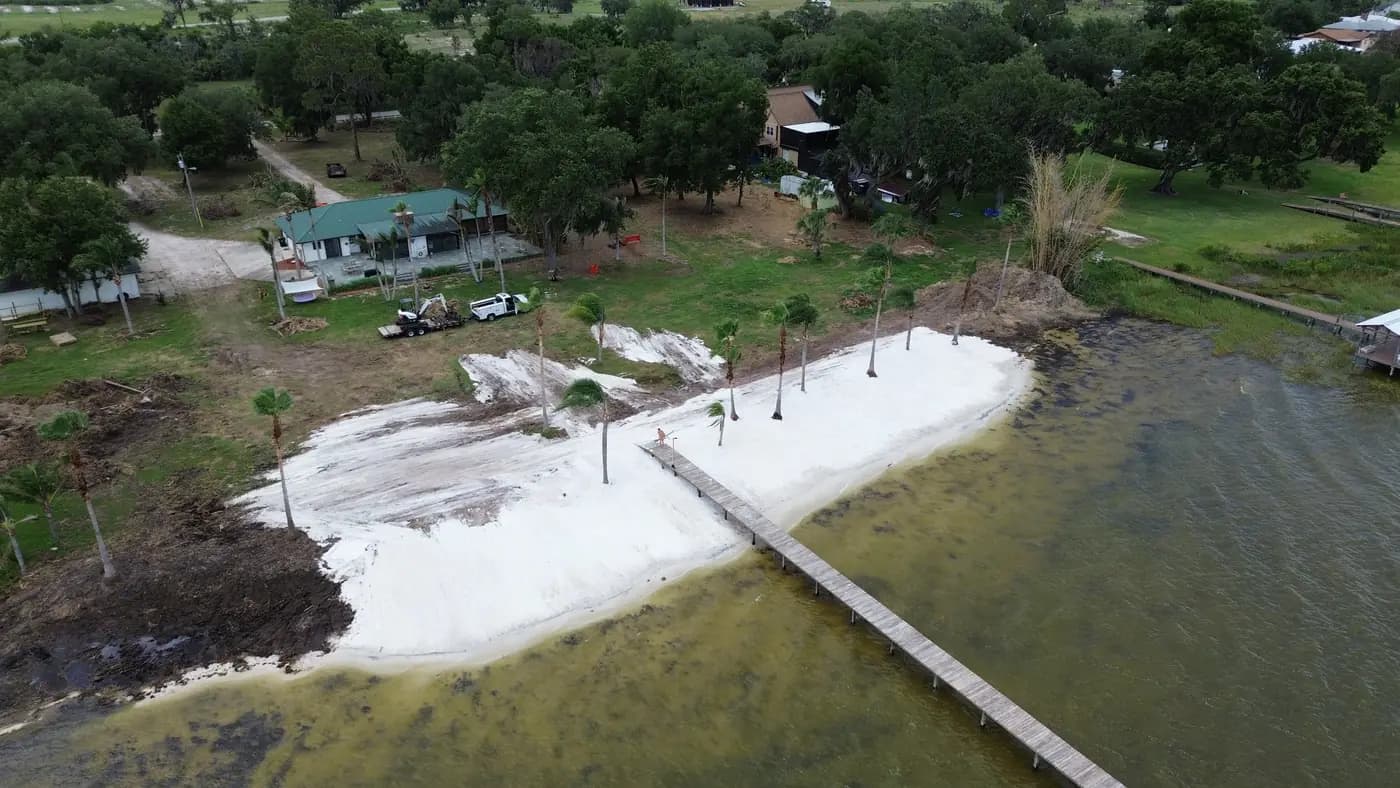 Florida shoreline stabilization and erosion control work