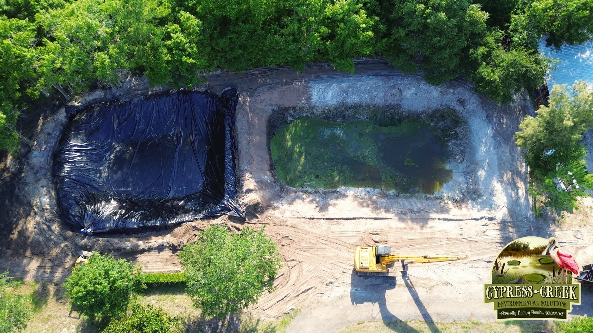 Pond Liners work by Cypress Creek Environmental Solutions